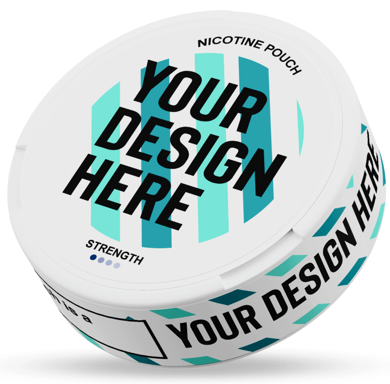 Premium OEM nicotine pouch can with branded packaging